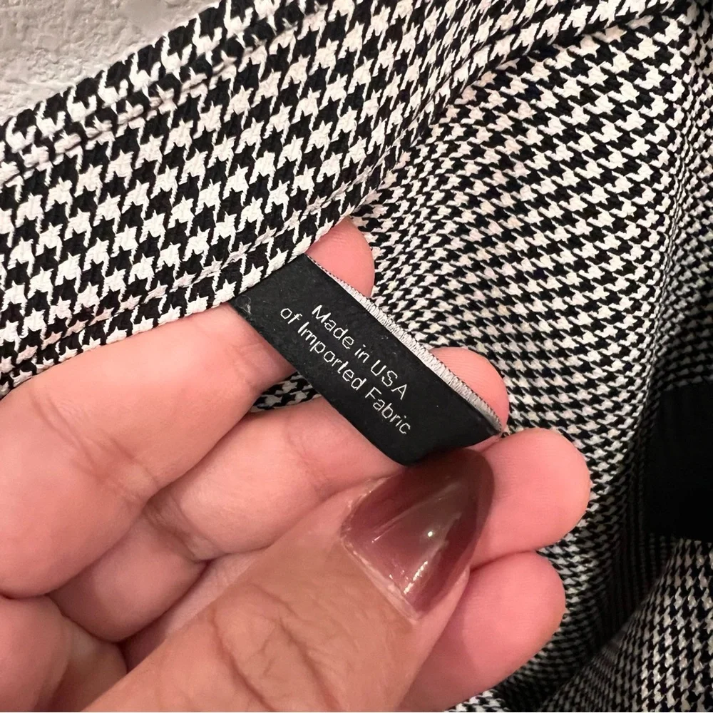 THEORY Houndstooth Classic Skinny Pants